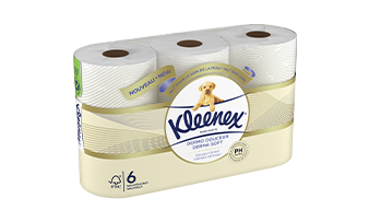 Rouleaux de papier toilette Kleenex® 8440 - 3 plis - 36 rouleaux x 350  feuilles blanches (12 600 feuilles au total)
